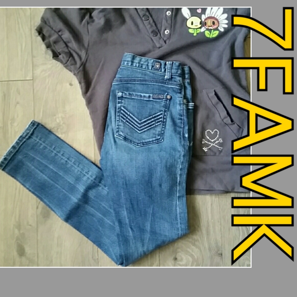 7FAMK Slimmy Jeans High Waist Skinnies 24 Petite